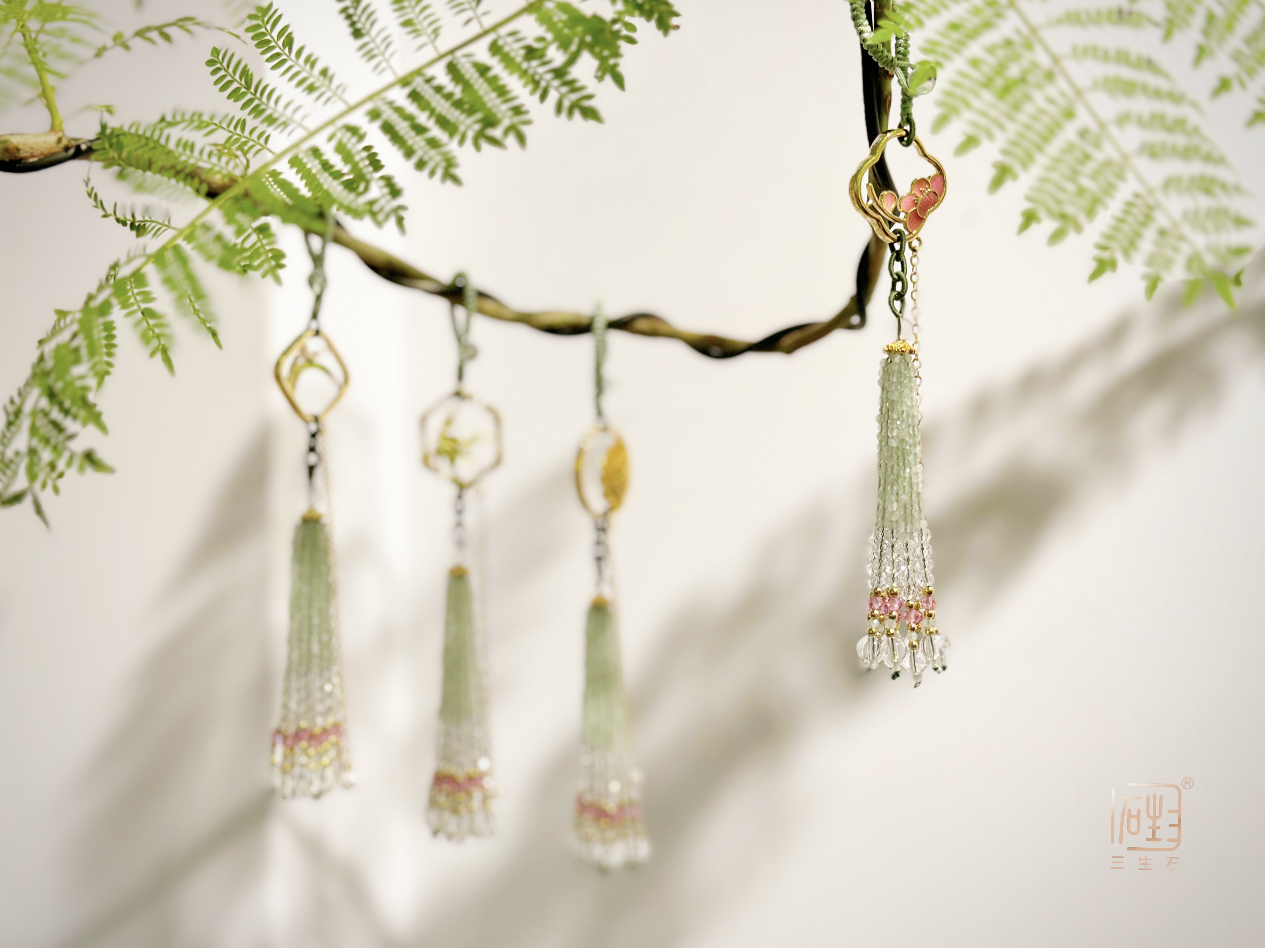 三生石梅兰竹菊国风服饰押襟