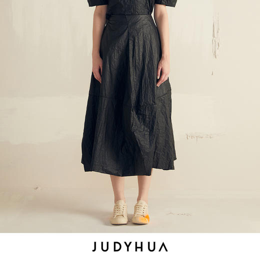 JUDYHUA 纸质⽴⽅体半裙 商品图0