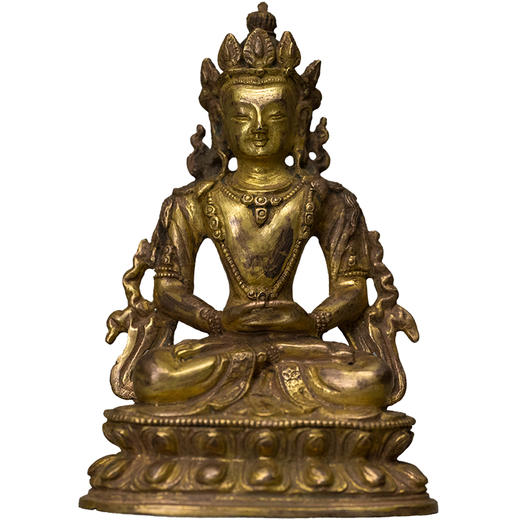 清 铜鎏金无量寿佛 商品图5