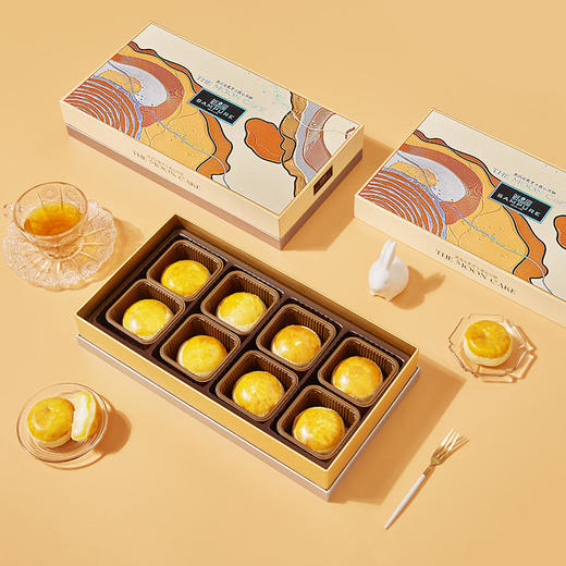 【鲜品屋】-苏式豆乳月饼礼盒480g 商品图2