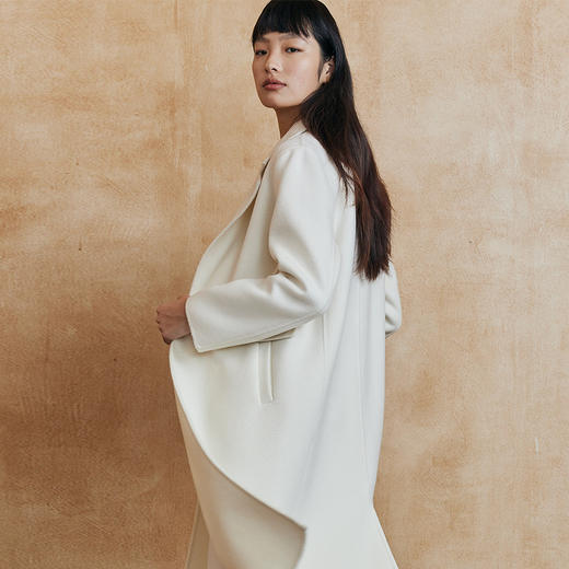 IN AND ON 100%绵羊毛高阶色单扣双面呢大衣20568 商品图1