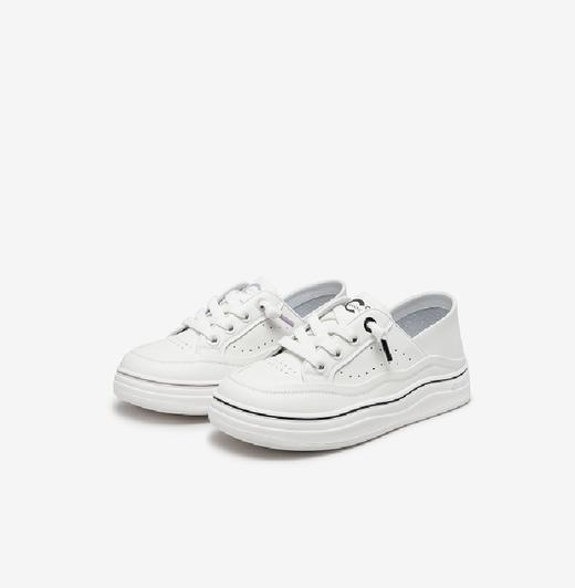 千百度休闲小白鞋秋季运动板鞋女舒适两穿平底百搭跑步鞋A23466501 商品图2