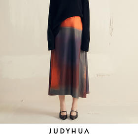 JUDYHUA 几何晕染半裙