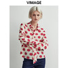 VIMAGE纬漫纪个性时尚印花宽松舒适系带雪纺上衣衬衫V1409005D 商品缩略图2