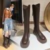 ZHR长筒靴女2023秋季新款简约风气质长筒靴舒适百搭不过膝骑士靴 商品缩略图8