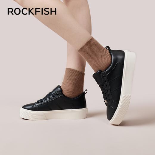 Rockfish 英国772松糕厚底板鞋不怕湿增高小白鞋运动休闲鞋 商品图0