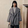 IN AND ON羊毛大翻领双面呢大衣21610 商品缩略图1