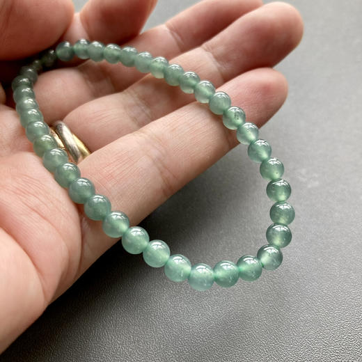 冰种晴水翡翠珠串手钏 商品图6