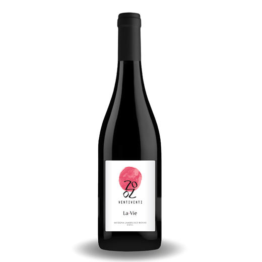 顽皮顽皮人生干型微起泡红葡萄酒 2022 Ventiventi La Vie Lambrusco Rosso Modena DOC 商品图1