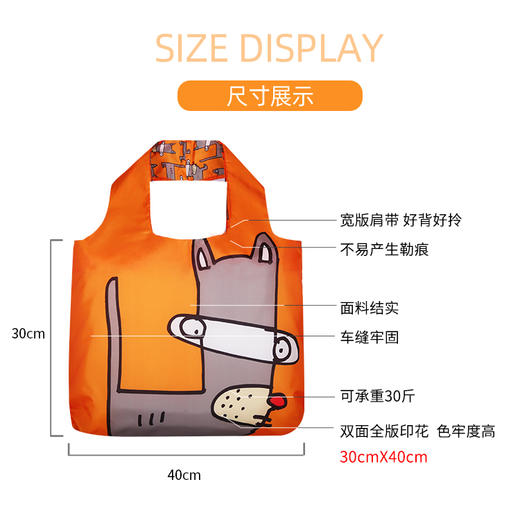 澳洲Envirosax 包袋机器人春卷包可折叠环保袋小号 SEK.B12 商品图2