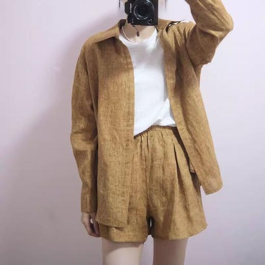 裁缝学苑AQ193 女装棉麻长袖衬衫纸样阔腿裤短裤装做衣服打版裁图 商品图3