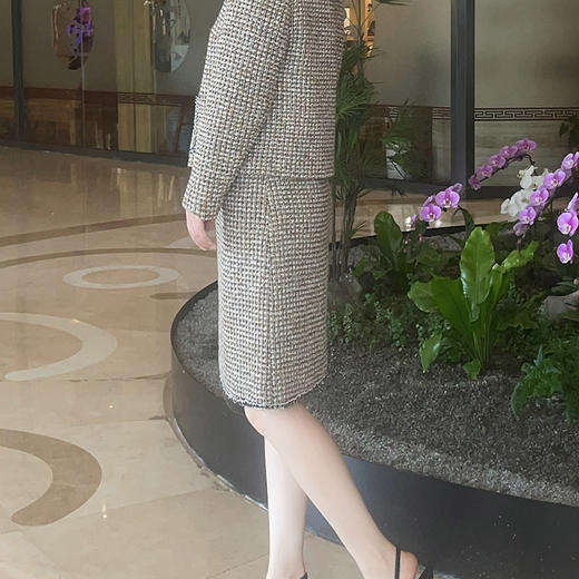 圣三利女装  时尚百搭粗纺A字半身裙SL121B23 商品图1