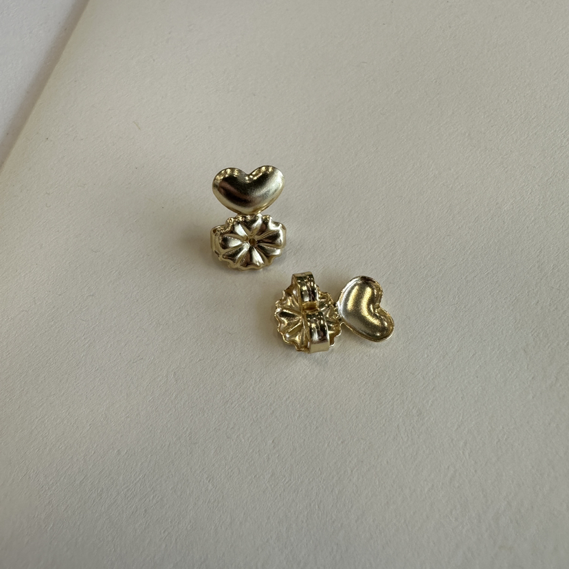 甄珠贝 耳饰提升神qi 925银固定防脱落耳堵