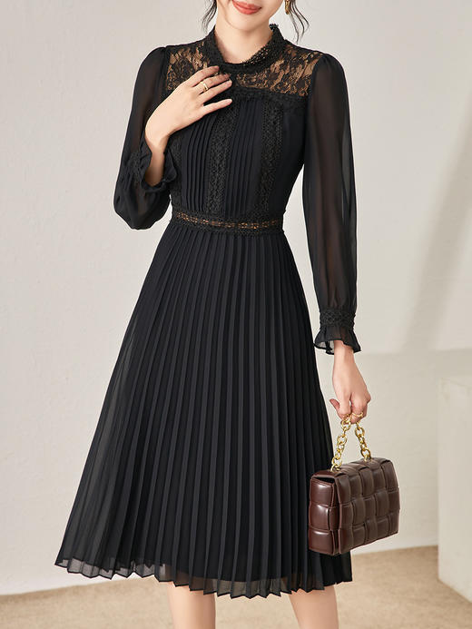 显瘦收腰，新款法式女人名媛浪漫约会遮肉连衣裙WLZD-2321101 商品图0