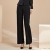 百姿 直筒阔腿裤2023秋季新款西装裤垂感宽松裤子高腰长裤92002 商品缩略图2