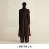 JUDYHUA 翻领收腰双面呢大衣 商品缩略图2