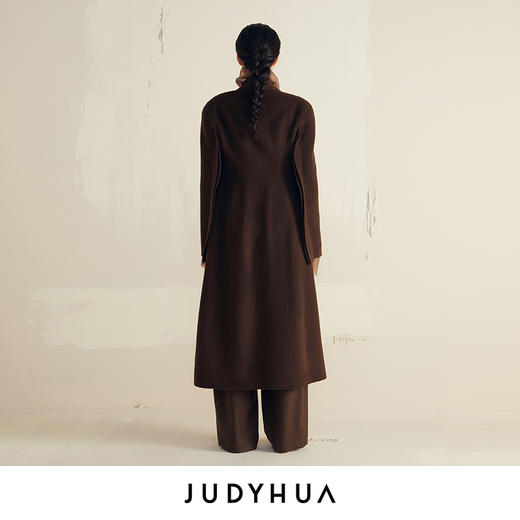 JUDYHUA 翻领收腰双面呢大衣 商品图2