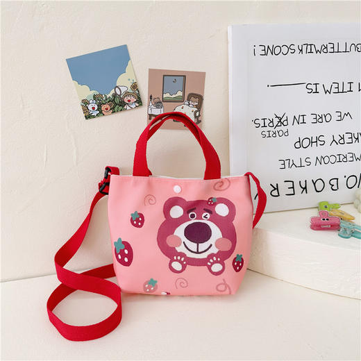 【多款可选！草莓熊包包】2023新款，春夏百搭帆布包，儿童单肩包手提袋可爱休闲包lish 商品图6