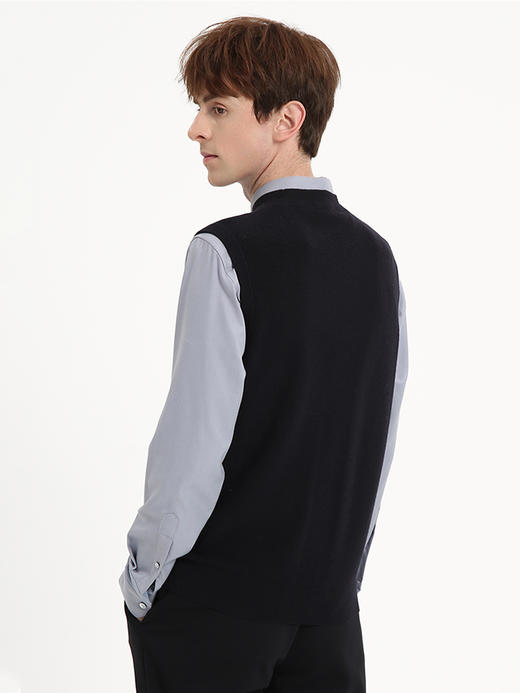 callisto藏青绵羊毛针织背心
 FSVST006C NA 商品图2