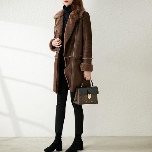 【2023新款】羊剪绒外套女中长款皮草2023冬季新款韩版显瘦美丽奴羊毛大衣 商品图0