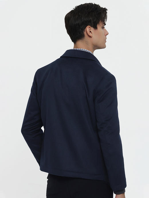 callisto藏青羊绒毛混纺行政夹克 FRFEJ010H 商品图2