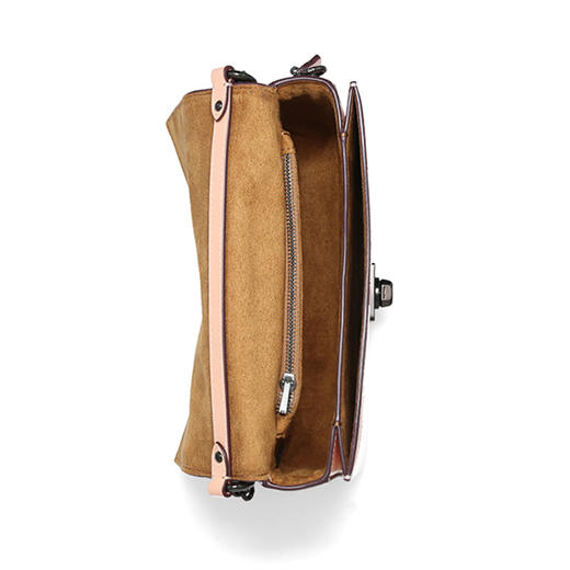 COACH 专柜款女士皮质单肩斜挎链条包 商品图5