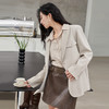 西遇韩式宽肩西装女早春新款通勤廓形设计感气质休闲外套12038415 商品缩略图2