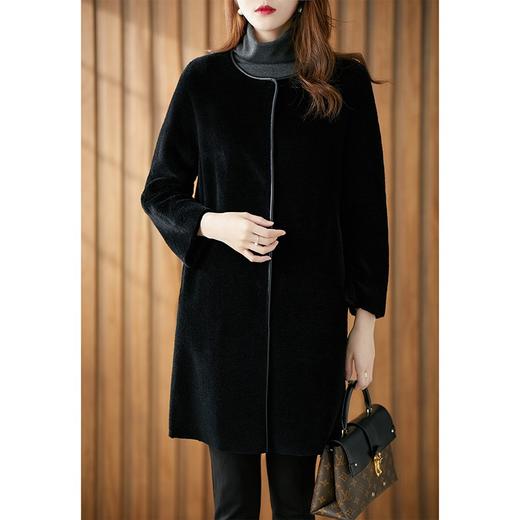 【2023新款】羊剪绒大衣女2023冬季新款韩版中长款皮草大衣皮毛一体外套 商品图2