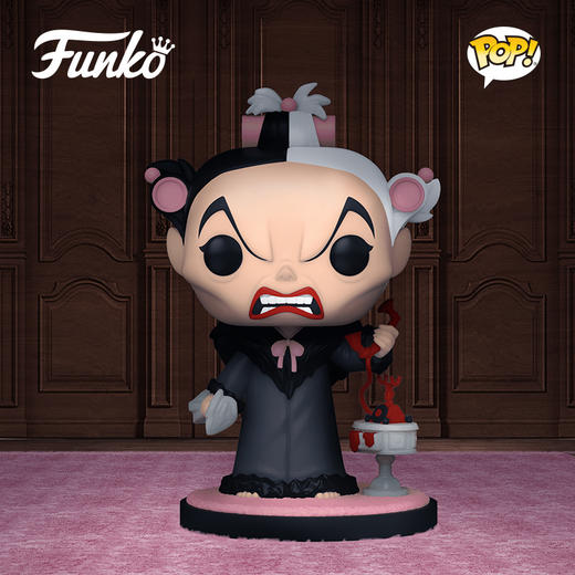 Funko POP! 动画迪士尼反派打电话的库伊拉限定款手办摆件 58191 商品图1