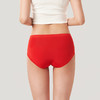 都市丽人基础系列锦泳薄透丝滑中腰平角女士内裤新年本命年红品LK32D2 商品缩略图3