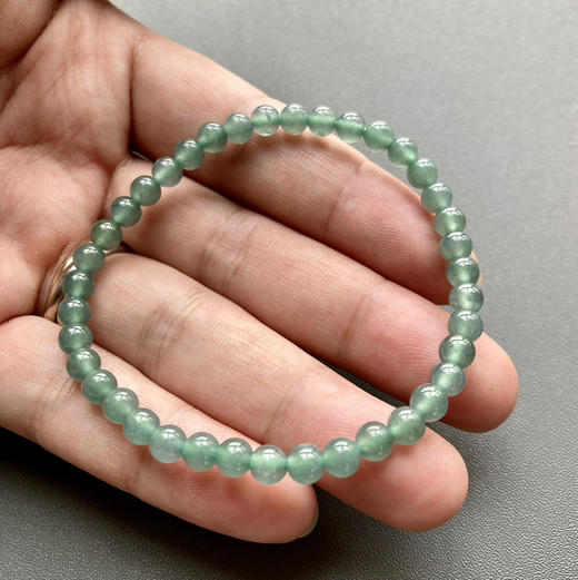 冰种晴水翡翠珠串手钏 商品图7