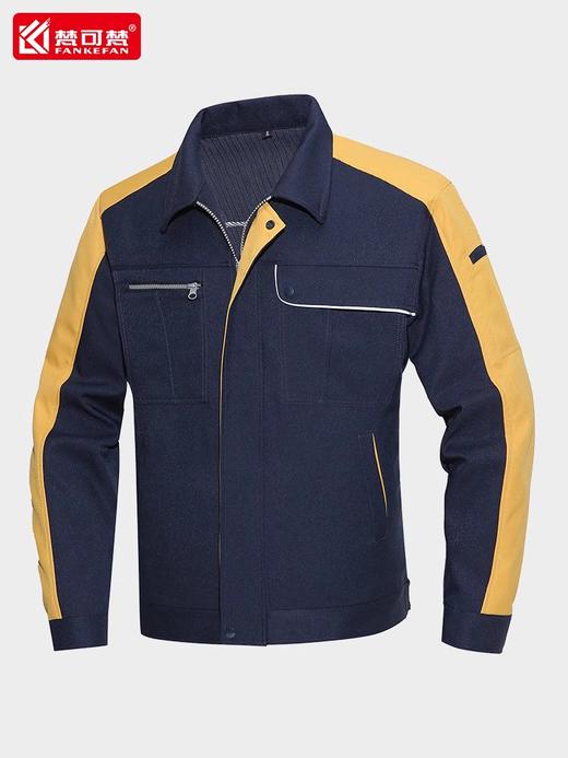 秋冬防静电工作服套装男士耐磨电力电工工程厂服长袖工人工服定制 商品图1