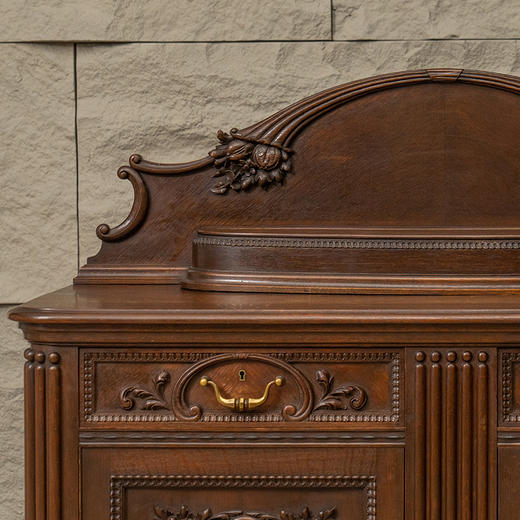 二十世纪 樱桃木嵌瘿木花卉纹西洋边橱 商品图1