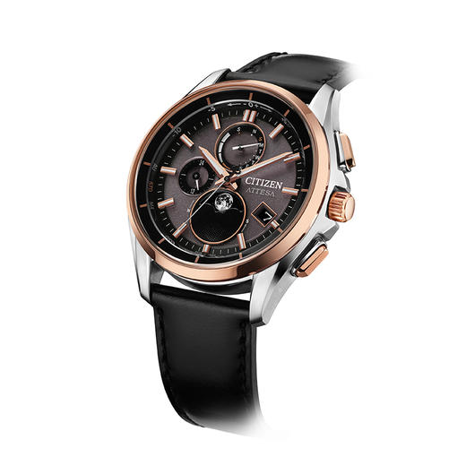 西铁城/CITIZEN光动能电波对时月相舒博™钛BY1004-17X 商品图3