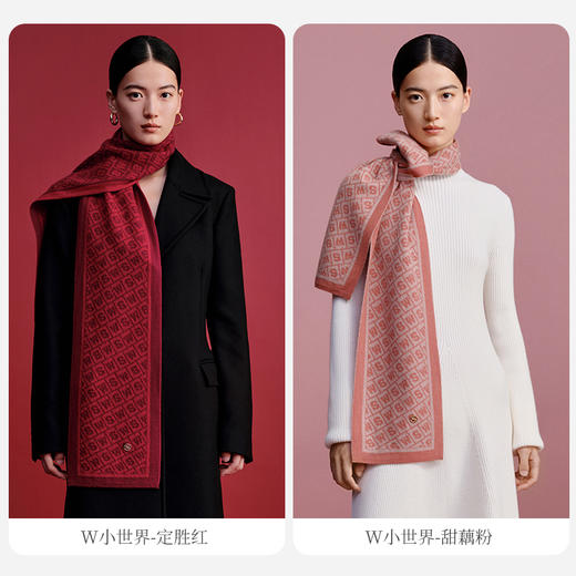 万事利“W小世界”羊毛围巾 商品图2