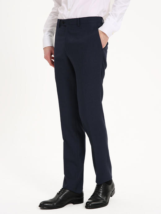 callisto藏青全绵羊毛西裤 商品图0