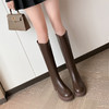 ZHR2023年秋季新款显瘦甜酷厚底长筒靴女百搭时尚韩版长筒靴 商品缩略图9