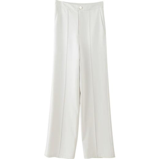 百姿 直筒阔腿裤2023秋季新款西装裤垂感宽松裤子高腰长裤92002 商品图4