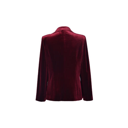 圣三利女装  时尚优雅金丝绒X形西装外套SL2032149 商品图4