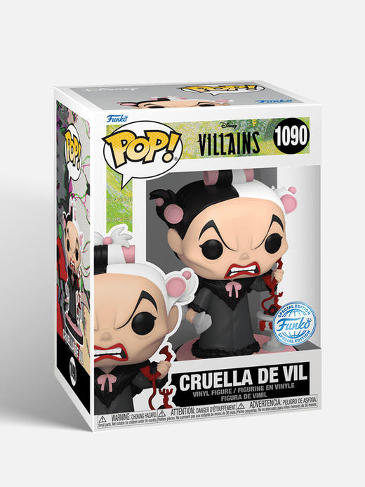 Funko POP! 动画迪士尼反派打电话的库伊拉限定款手办摆件 58191 商品图3