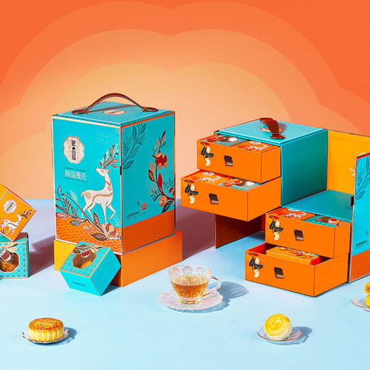 【鲜品屋】-鲜品雅月月饼礼盒1.185kg 商品图2
