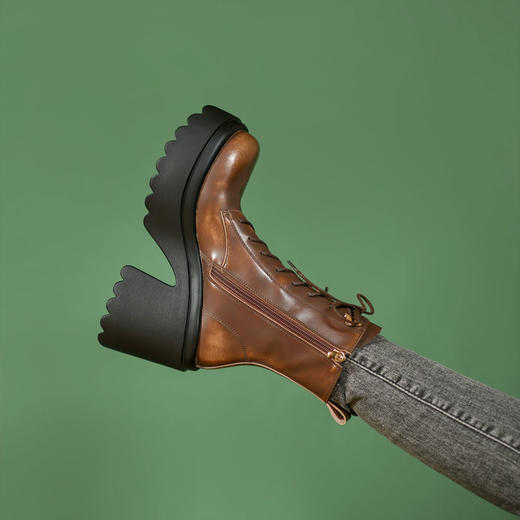 时尚个性，厚底防水台高跟绑带短靴YS-CA2963 商品图6