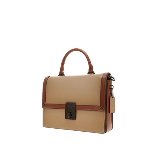 COACH 专柜款女士皮质单肩手提包 商品图1