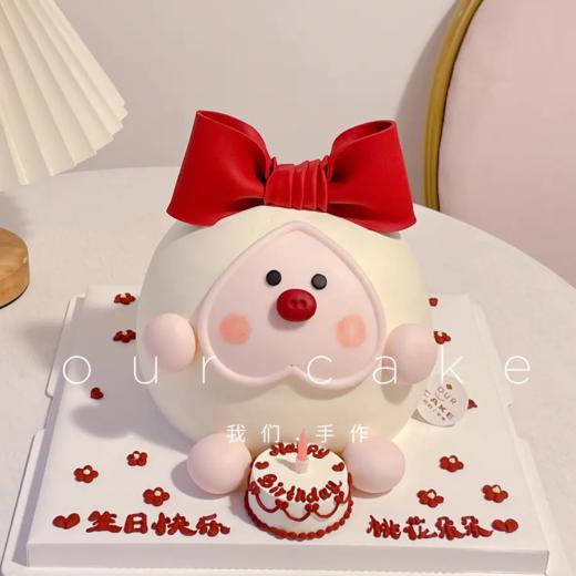 多款式~lulu猪猪/鸡卡通立体蛋糕-低糖处理无添加 商品图2