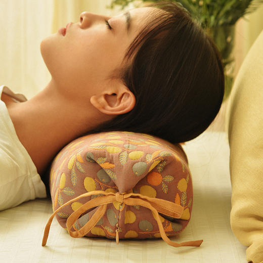 海棠果荞麦枕圆柱颈枕学生儿童荞麦枕 商品图2