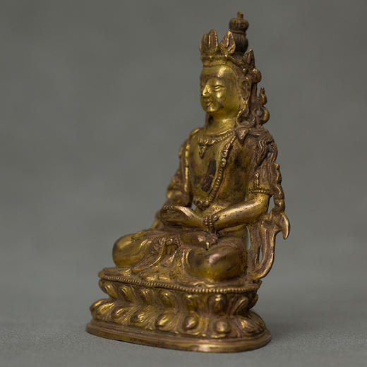 清 铜鎏金无量寿佛 商品图3