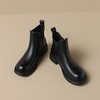 ZHR平底短靴女2023秋冬英伦质感便捷套脚松紧靴显瘦厚底圆头马丁 商品缩略图0