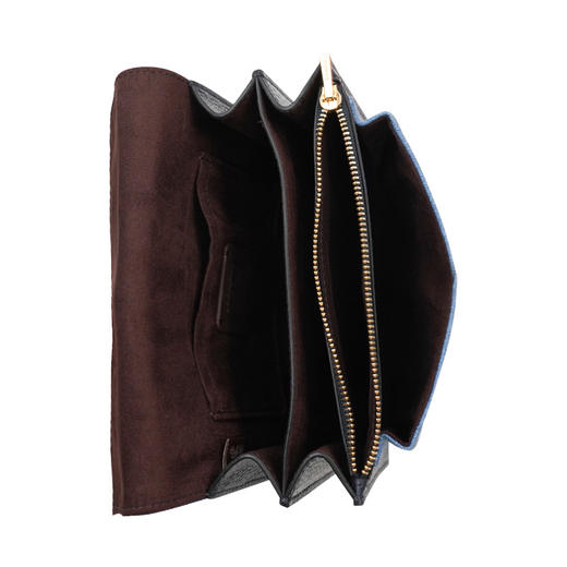 COACH 奥莱款迷你女士牛仔布配皮单肩斜挎小方包 商品图5