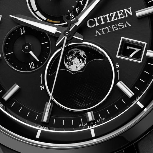 西铁城/CITIZEN光动能电波对时月相舒博™钛覆BY1006-62E 商品图4