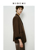 HIDEMI斜纹感精纺羊毛一粒扣西装 深棕/黑色 商品缩略图4